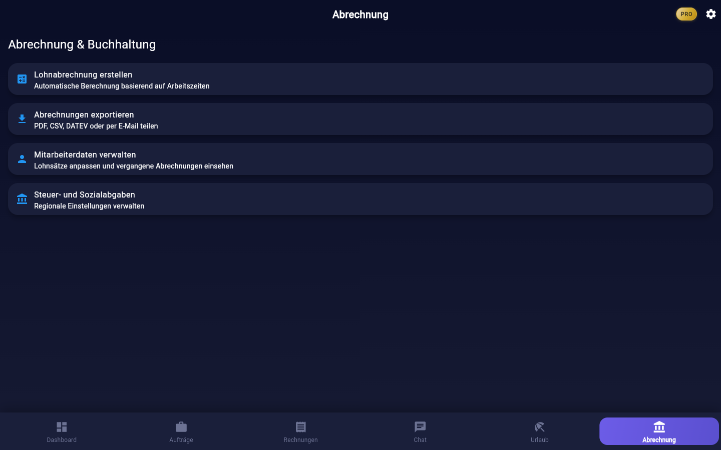 WorkX Lohnabrechnung